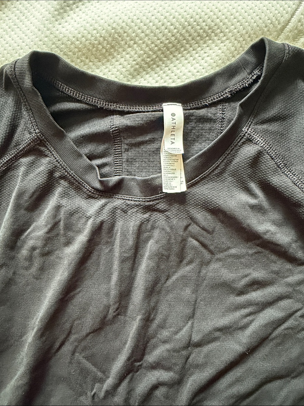 Athleta Women's black Crewneck Active long sleeve